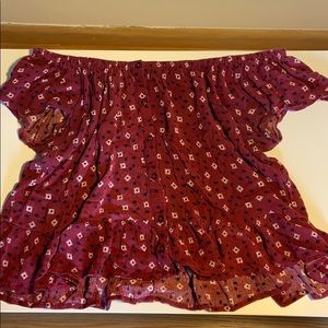 Revamped off the shoulder top